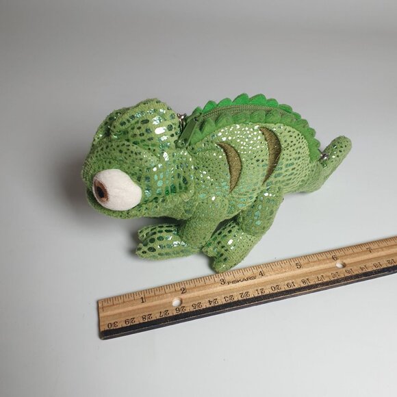 Disney | Accessories | Nwot Disney Pascal Plush Chameleon Purse W Chain ...